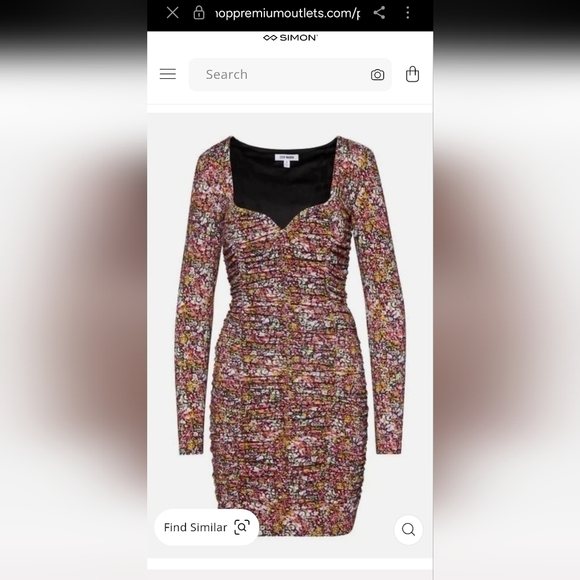 Steve Madden Raven Floral dress Size 6 - Picture 3 of 6